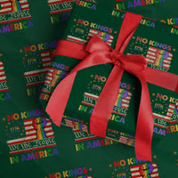 No Kings In America Rainbow Flag Wrapping Paper Roll - Wonder Print Shop