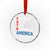 No Kings in America Since 1776 Crystal Glass Ornament Foxtrot Delta Taco Funny Patriotic Military Alphabet - Wonder Print Shop