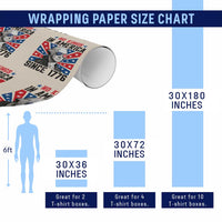 No Kings in America Since 1776 Wrapping Paper Roll Founding Fathers George Washington Patriotic - Wonder Print Shop
