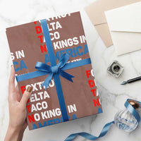 No Kings in America Since 1776 Wrapping Paper Roll Foxtrot Delta Taco Funny Patriotic Military Alphabet - Wonder Print Shop