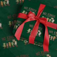No Kings in America Wrapping Paper Roll Resist Protest Cute Animal Resistance March - Wonder Print Shop