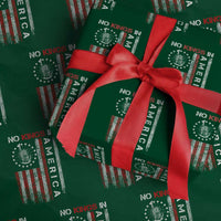 No Kings In America Wrapping Paper Roll Retro Freedom American Betsy Ross Flag - Wonder Print Shop