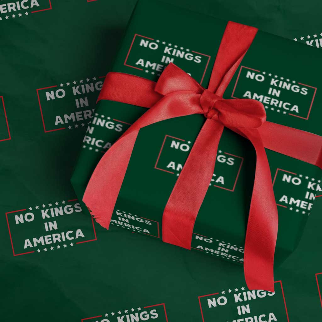 No Kings In America Wrapping Paper Roll Stars Stripes - Wonder Print Shop