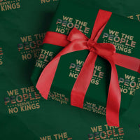 No Kings in USA Wrapping Paper Roll Vintage Old American Flag We The People - Wonder Print Shop