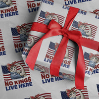 No Kings Live Here Wrapping Paper Roll Funny Rosie The Riveter Cat Feminist Gift