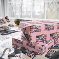 No Kings Live Here Wrapping Paper Roll Funny Rosie The Riveter Cat Feminist Gift