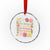 No Kings No Fascists No Tyrants No Nazis Crystal Glass Ornament Subtle Resist Retro Boho Floral - Wonder Print Shop