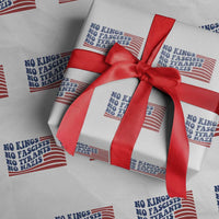 No Kings No Fascists Wrapping Paper Roll American Flag Patriotic Protest