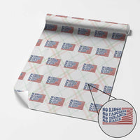 No Kings No Fascists Wrapping Paper Roll American Flag Patriotic Protest