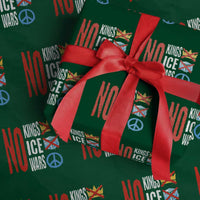 No Kings No Ice No Wars Wrapping Paper Roll Political Protest Peace Sign