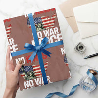No Kings No Wars No Ice Statue of Liberty Wrapping Paper Roll American Flag Patriotic Protest Freedom Democracy