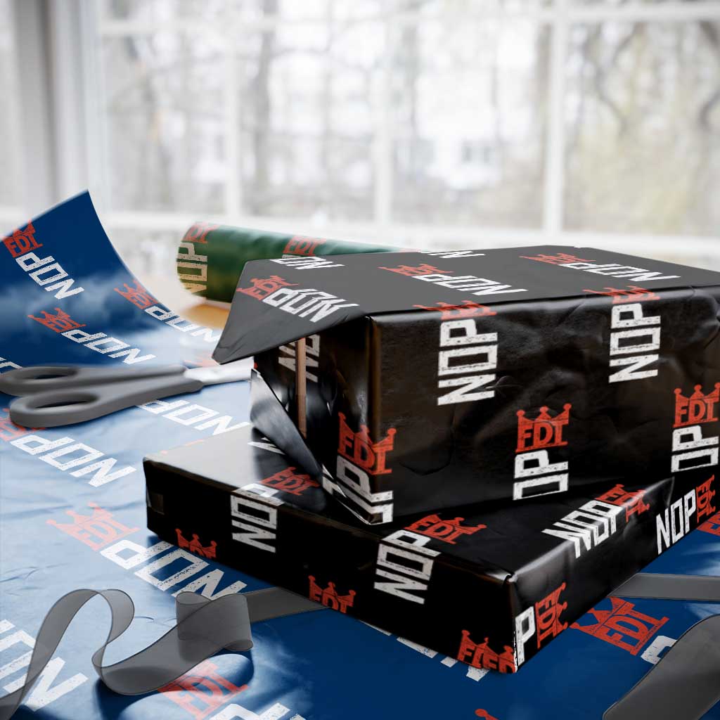 No Kings Protest Nope Funny Political Satire Wrapping Paper Roll