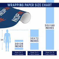 No Kings Protest Nope Funny Political Satire Wrapping Paper Roll