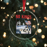 No Kings Since 1776 George Washington Crystal Glass Ornament Political Humor Gift
