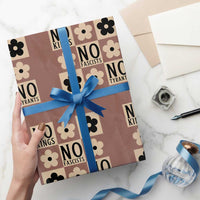 No Kings Wildflower Retro Boho Floral Wrapping Paper Roll