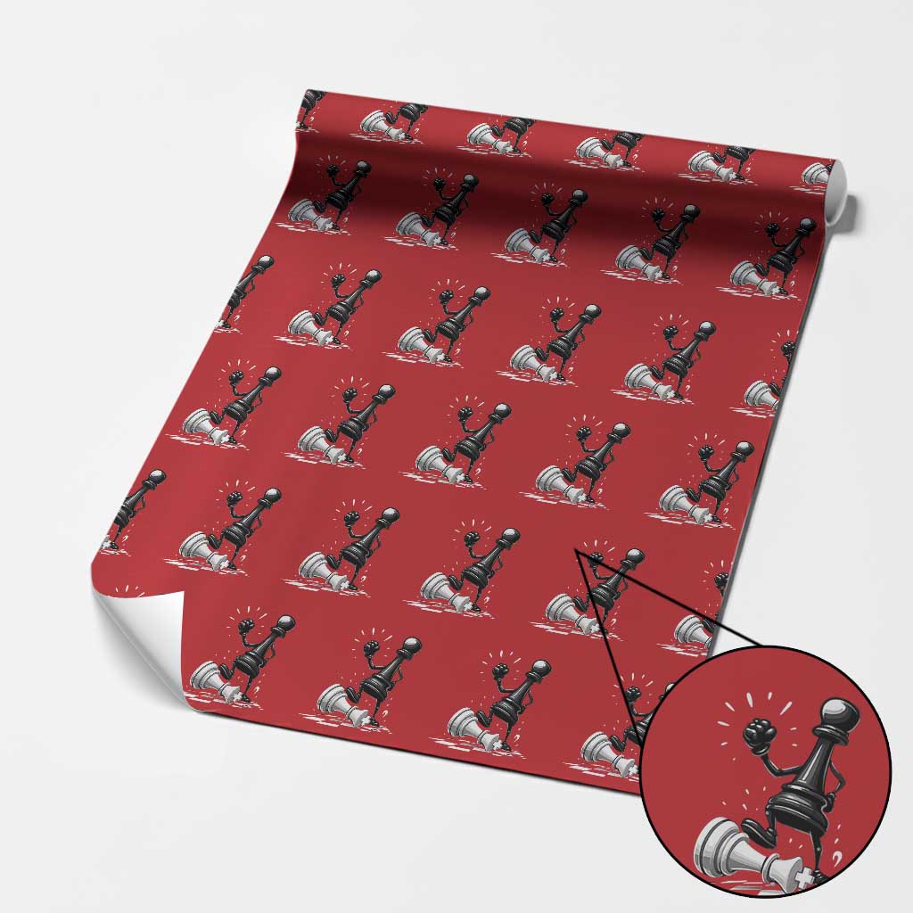 No Kings Wrapping Paper Roll America Protest Chess Rejecting Kings - Wonder Print Shop