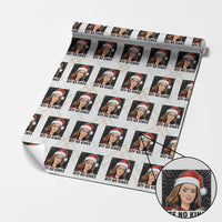 No Kings Wrapping Paper Roll Funny Disgusting Doll Face Meme Christmas - Wonder Print Shop