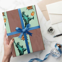 No Kings Wrapping Paper Roll Statue of Liberty Political Protest - undefined