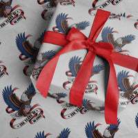 No Kings Wrapping Paper Roll USA 250th Anniversary Freedom Eagle