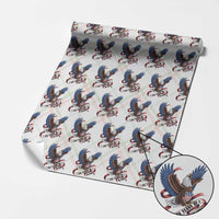 No Kings Wrapping Paper Roll USA 250th Anniversary Freedom Eagle
