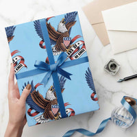 No Kings Wrapping Paper Roll USA 250th Anniversary Freedom Eagle