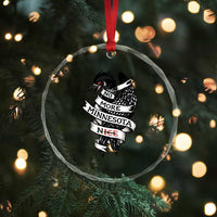 No More Minnesota Nice Loon Resistance Crystal Glass Ornament Ice Out Rebellion