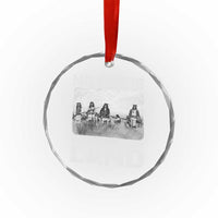 No One Is Illegal On Stolen Land Crystal Glass Ornament Native Tribe Indigenous People - Wonder Print Shop