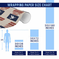 No One Wants To Fight For Israel Dove Wrapping Paper Roll Peace Freedom Supporter Anti War