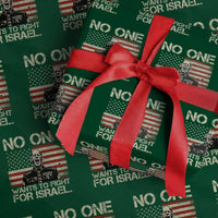 No One Wants To Fight For Israel Wrapping Paper Roll America First Anti War Marine Veteran