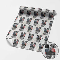 No One Wants To Fight For Israel Wrapping Paper Roll Marine Veteran American Freedom