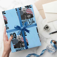 No One Wants To Fight For Israel Wrapping Paper Roll Marine Veteran American Freedom