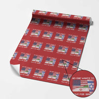 No One Wants To Fight For Israel Wrapping Paper Roll Marine Veteran Freedom Statement