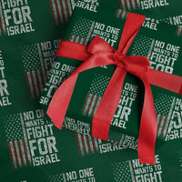 No One Wants To Fight For Israel Wrapping Paper Roll Vintage American Flag Anti War Freedom First