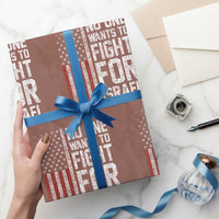 No One Wants To Fight For Israel Wrapping Paper Roll Vintage American Flag Anti War Freedom First
