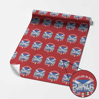 No Scotland No Party 2026 North American Football Tournament Wrapping Paper Roll Game Day Soccer Fans