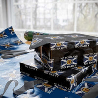 No Scotland No Party Wrapping Paper Roll Lion Rampant Crest Scottish Tartan Flag