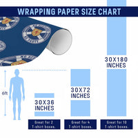 No Scotland No Party Wrapping Paper Roll Scottish Lion Rampant Crest Vintage Saltire Flag