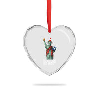 No Scotland No Party Funny Statue of Liberty Celebration Heart Crystal Glass Ornament Saltire Flag Glasgow Cone Scottish Football Fans
