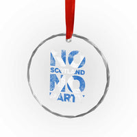 No Scotland No Party Saltire Flag Crystal Glass Ornament Football Fans Soccer Tournament Sports Lover