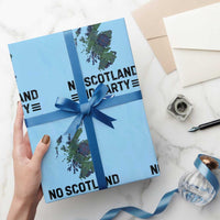 No Scotland No Party Tartan Plaid and Map Wrapping Paper Roll Vintage Scottish Football Supporter Sports Fans Spirit