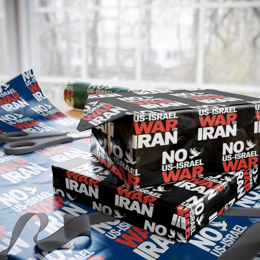 No US Israel War On Iran Wrapping Paper Roll Anti War Peace Dove