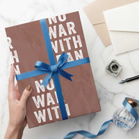 No War With Iran Wrapping Paper Roll Anti War Peace Protest Iranian People