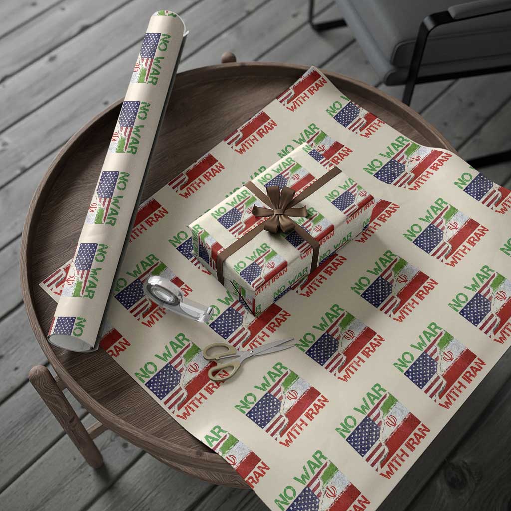 No War With Iran Wrapping Paper Roll Middle East Freedom