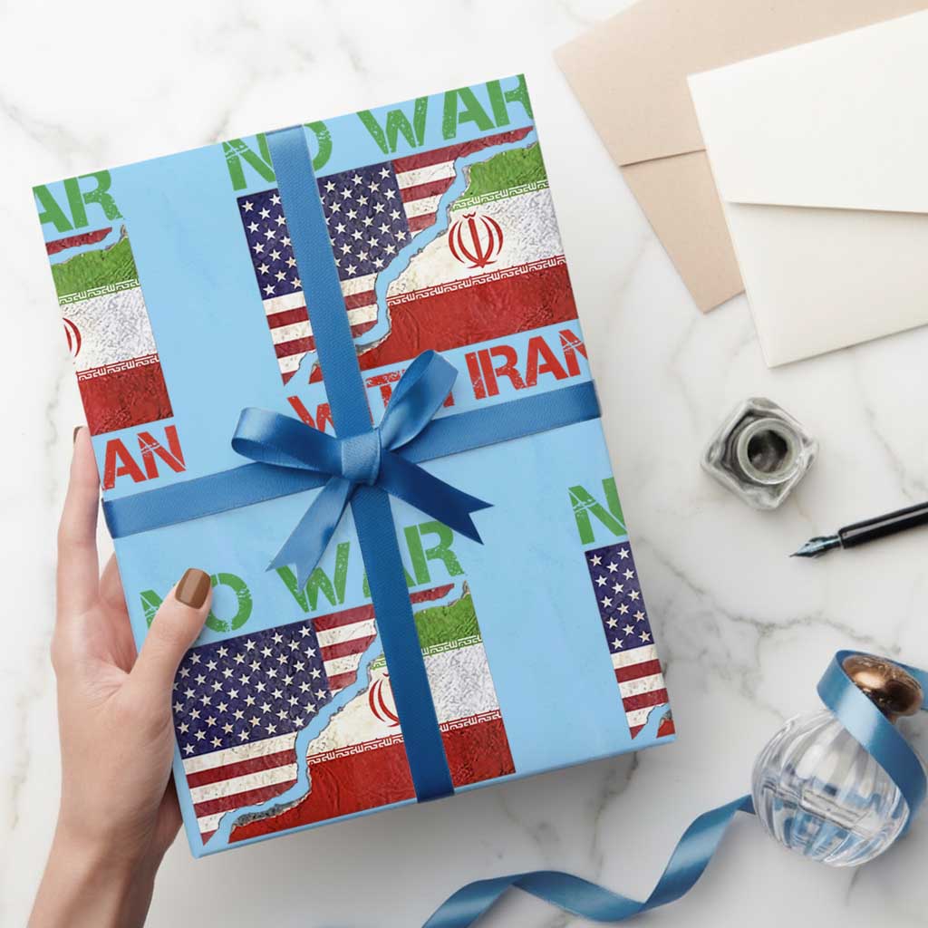 No War With Iran Wrapping Paper Roll Middle East Freedom