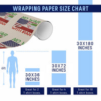 No War With Iran Wrapping Paper Roll Middle East Freedom