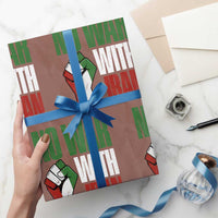 No War With Iran Wrapping Paper Roll Peace Activist Gift
