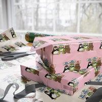 No Wars No Ice No Kings Animal Protest Wrapping Paper Roll Frog Penguin Bear Resist Human Rights Activist