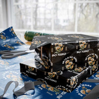 No Wars No ICE No Kings Floral Vintage Wrapping Paper Roll Retro Flower Peaceful Protest Statement