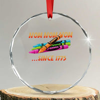 Nom Nom Nom Crayons Crystal Glass Ornament Since 1775 Funny Military Joke Veterans - Wonder Print Shop