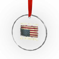 None of This Is Normal Crystal Glass Ornament Retro Upside Down American Flag